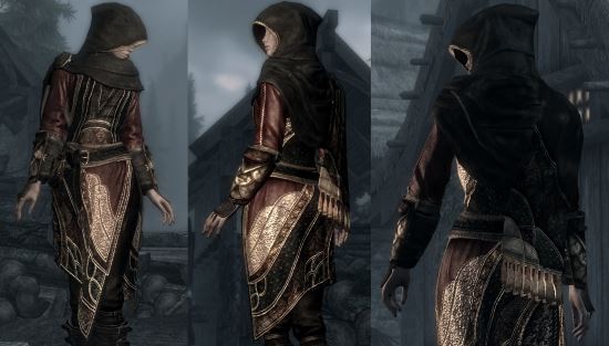 Королевский сет ассасина / DreamBurrows Regal Assassin Armor для TES V: Skyrim