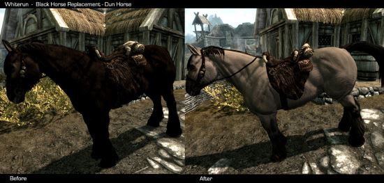 Улучшение лошадей \ Enhanced Horse Skins для TES V: Skyrim