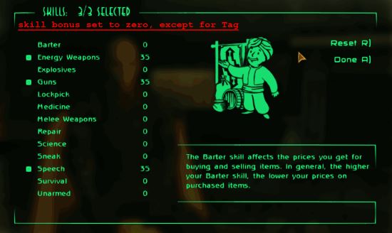 Advanced Character Setting для Fallout: New Vegas