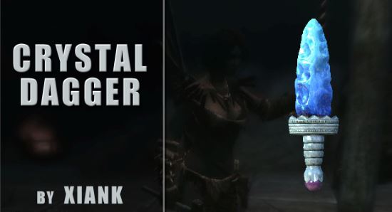 Кристалльный кинжал / Crystaldagger для TES V: Skyrim