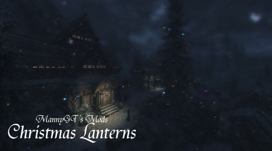 Christmas Lanterns / Рождественские фонарики для TES V: Skyrim