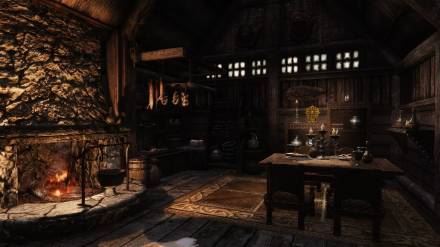 Riverside Lodge with Sauna / Прибрежный домик с баней для TES V: Skyrim