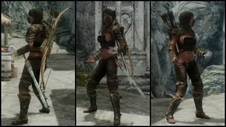 West Wind Combat Series - Assault Armor \ Сет Налетчицы для TES V: Skyrim