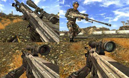 Крупнокалиберная полуавтоматическая снайперская винтовка для Fallout: New Vegas