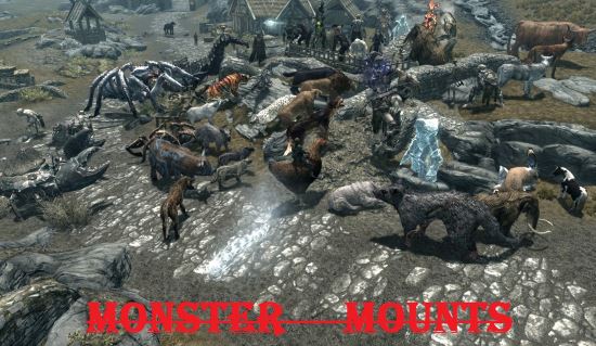 Monster Mounts \ Ездовые Животные для TES V: Skyrim