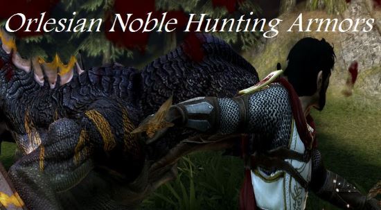 Orlesian Noble Hunting Armors для Dragon Age 2