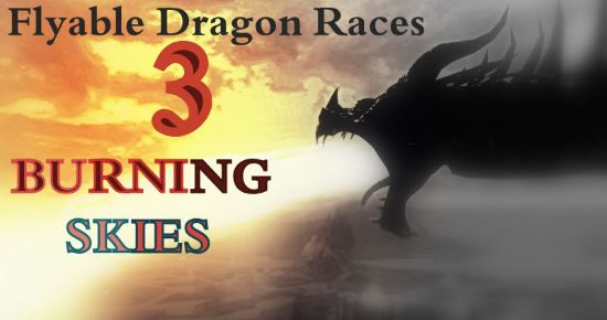 Управляемая раса драконов-Пылающие небеса для TES V: Skyrim