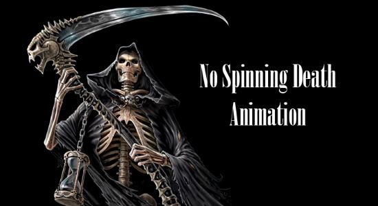 Реальная анимация смерти \ No Spinning Death Animation для TES V: Skyrim