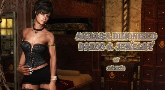 Ashara Dimonized Dress and jewelry - UNP - male для TES V: Skyrim
