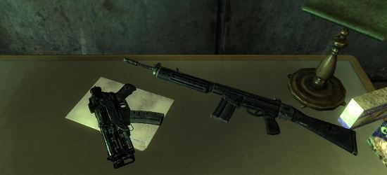 Черные текстуры для 10-ММ ПП и штурмовой винтовки для Fallout 3