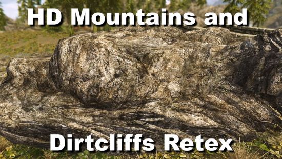 HD Mountains and Dirtcliffs Retexture для TES V: Skyrim