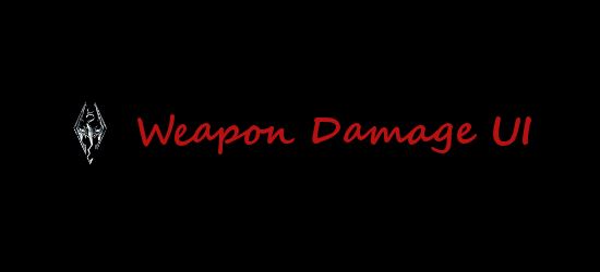 Weapon Damage UI для TES V: Skyrim
