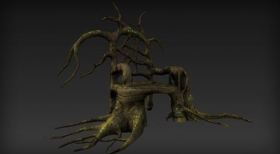 Forest Throne - Level Asset / Лесной трон для TES V: Skyrim
