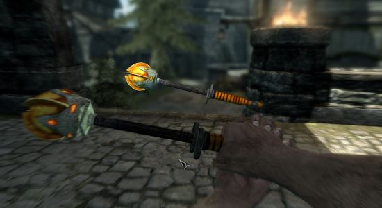 Проклятая янтарная булава для TES V: Skyrim