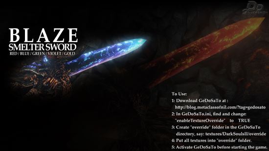 Blaze Smelter Sword для Dark Souls II
