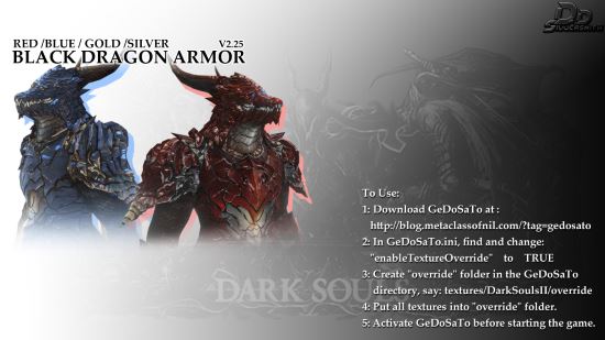 Black Dragon Armor II для Dark Souls II