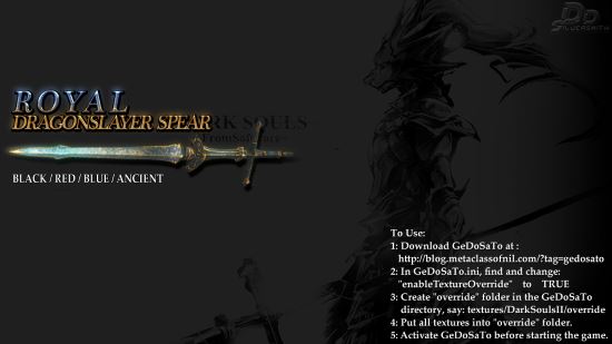 Royal DragonSlayer Spear для Dark Souls II