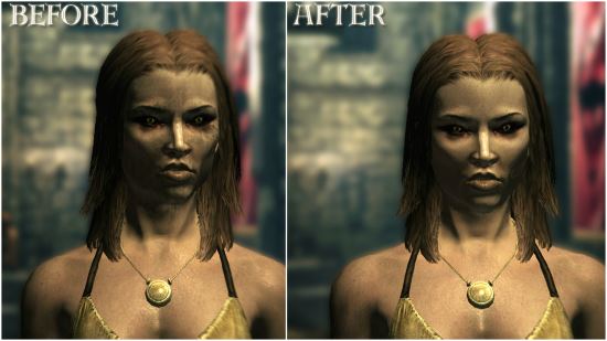 Vampire Face Fix для TES V: Skyrim