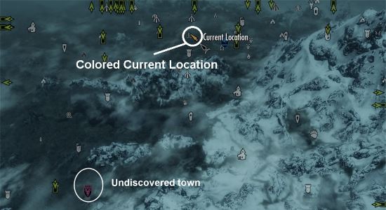 Colored Map Markers Updated / Цветные иконки на карте для TES V: Skyrim