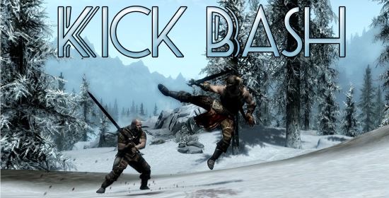 Kick Bash / Пинок v 1.3.1 для TES V: Skyrim
