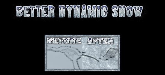 Улучшенный динамичный снег \ Better Dynamic Snow для TES V: Skyrim