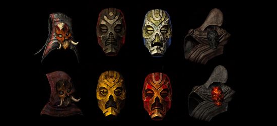 Psychosteves DragonPriest Masks / Новые маски Драконьих жрецов для TES V: Skyrim