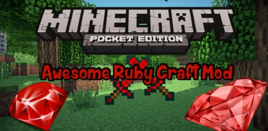 Awesome Ruby Craft - Крафт из рубина мод Minecraft PE 0.10.3/0.10.0
