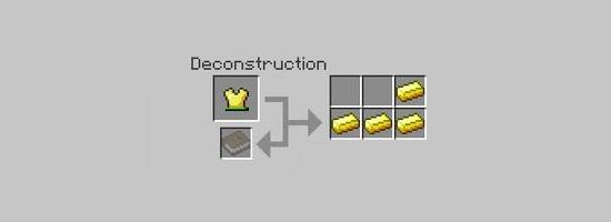 Deconstruction Table - Раскрафт мод для Minecraft 1.7.10