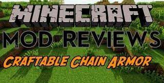 Мод Craftable Chain железная кольчуга для Minecraft PE 0.10.0