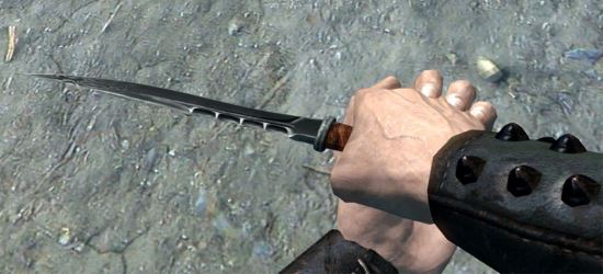 Булатный нож "Шип" для TES V: Skyrim