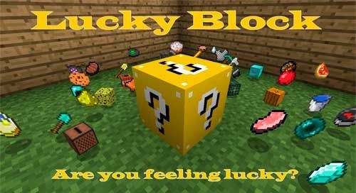 Мод Lucky Block Блок удачи для Minecraft 1.8