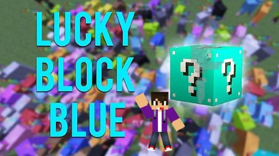 NEW LUCKY BLOCKS BLUE - Блок удачи мод для Minecraft PE 0.10.0/0.9.5
