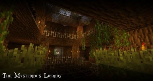 The Mysterious Library красивая карта для Minecraft 1.8.1/1.7.10