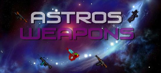 Astros Weapons мод на оружие для Minecraft PE 0.10.0/0.9.5