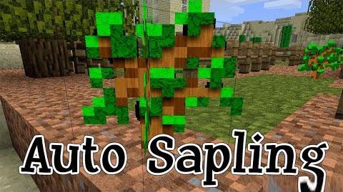 Auto Sapling - Автоматический рост саженцев мод для Minecraft 1.8/1.7.10