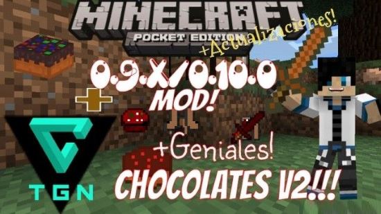 Chocolates - Крафт из шоколада мод для Minecraft PE 0.10.0/0.9.5