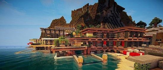 Роскошный особняк карта для Minecraft 1.8.1/1.7.10/1.7.2