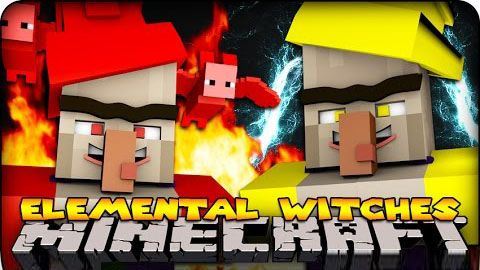 Elemental Witch - Новые ведьмы мод для Minecraft 1.7.10/1.7.2