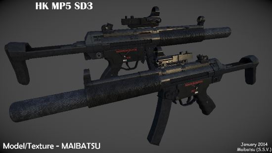 HK MP5SD3 v 1.0 Final для Fallout: New Vegas