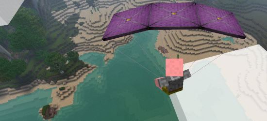 Мод на парашют - Parachute для Minecraft 1.8/1.7.10/1.7.2/1.6.4