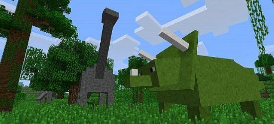 Мод на динозавров - LotsOMobs для Minecraft 1.8/1.7.10/1.7.2/1.6.4