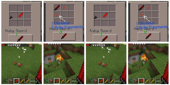 The Ruby Sword - Адский меч мод для Minecraft PE 0.10.4/0.10.0/0.9.5