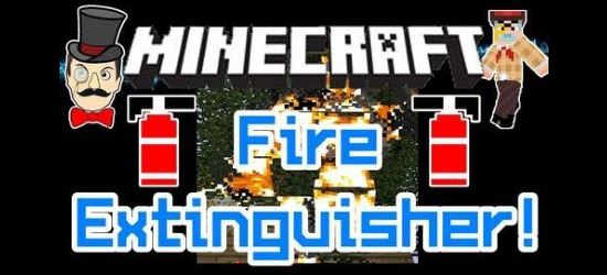 Fire Extinguisher - Огнетушитель мод для Minecraft 1.7.10/1.7.2/1.5.2