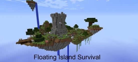 Летающий остров Карта для Minecraft 1.8.2/1.8.1/1.7.10/1.7.2