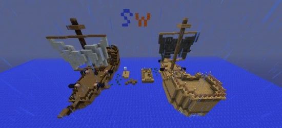 Корабельные войны Карта для Minecraft 1.8.2/1.8.1/1.7.10/1.7.2