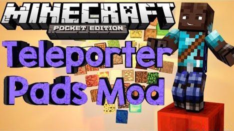 Teleporter Pads - Телепорт пад мод для Minecraft 0.10.4/0.10.0/0.9.5