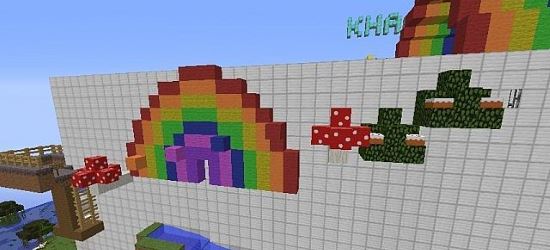 Радужные эстафеты Карта для Minecraft 1.8.2/1.8.1/1.7.10/1.7.2