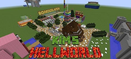 Мир ада Кима Карта для Minecraft 1.8.2/1.8.1/1.7.10/1.7.2