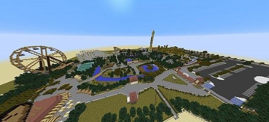 Парк аттракционов Карта для Minecraft 1.8.2/1.8.1/1.7.10/1.7.2