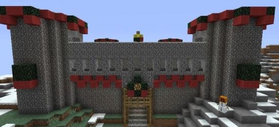 Рождественский замок Карта для Minecraft 1.8.2/1.8.1/1.7.10/1.7.2